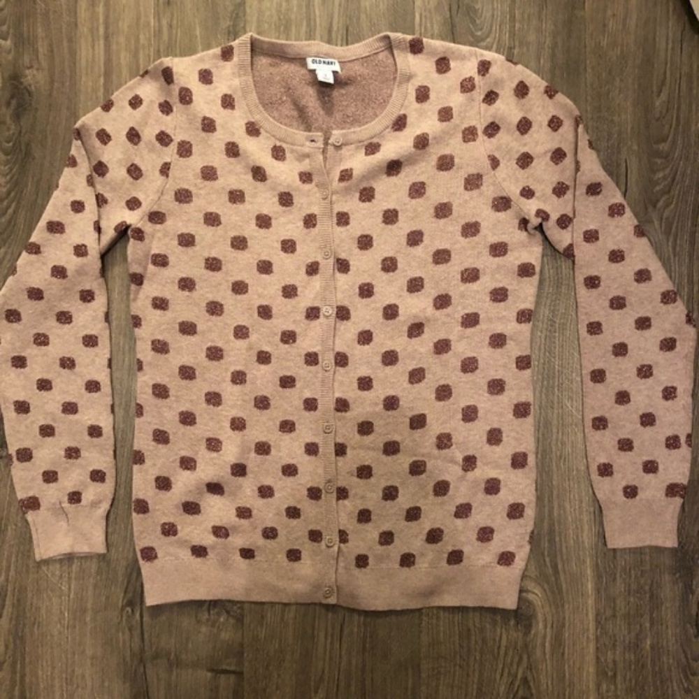 Brown and bronze cardigan